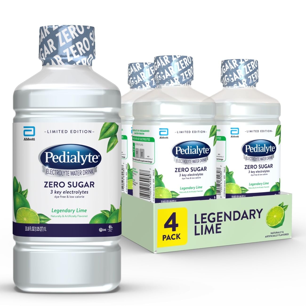 Pedialyte Electrolyte Water with Zero Sugar – Hydration with Three Key Electrolytes