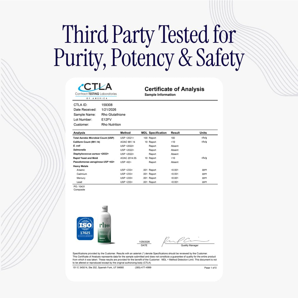 Rho Nutrition Liposomal Glutathione - High Absorption


