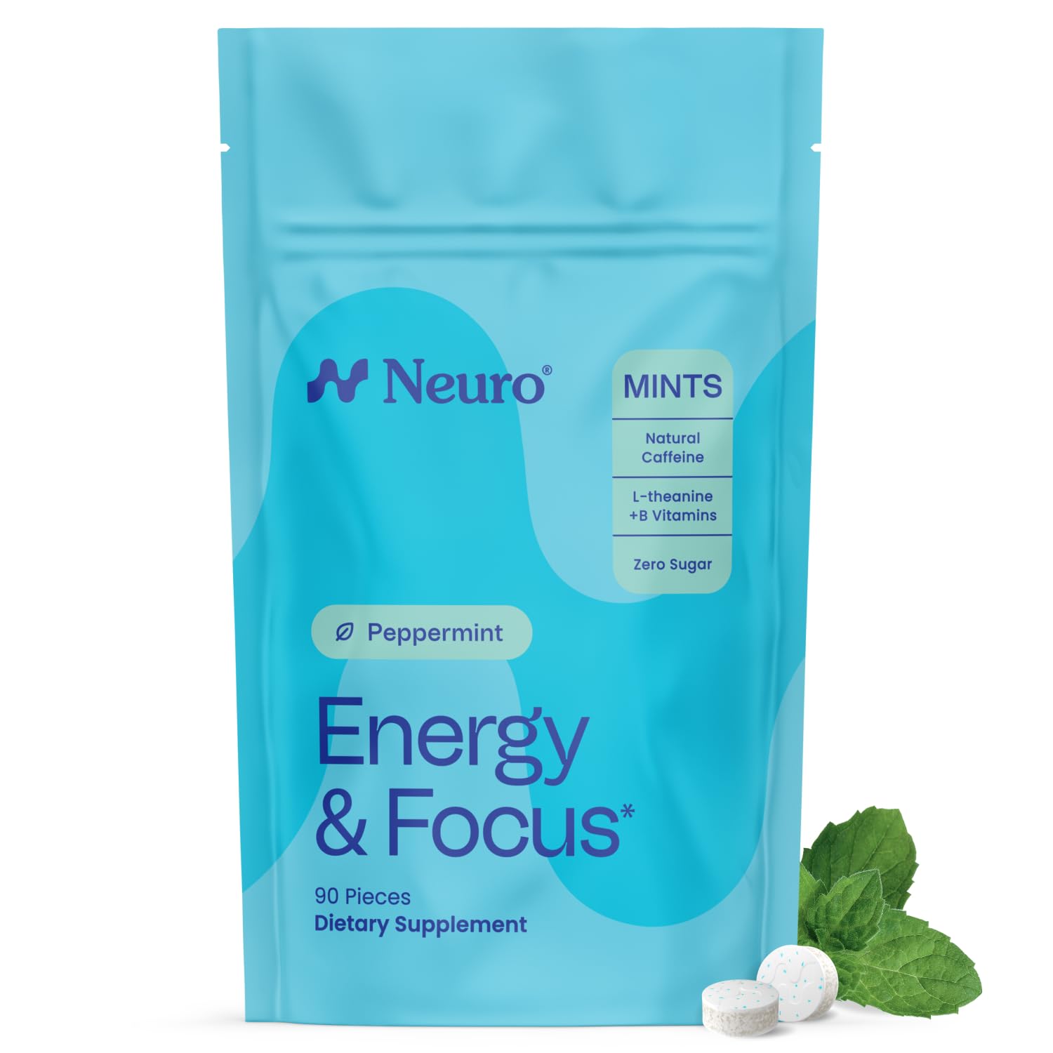 Neuro Energy & Focus Mints – Sugar Free Caffeine & L-Theanine

