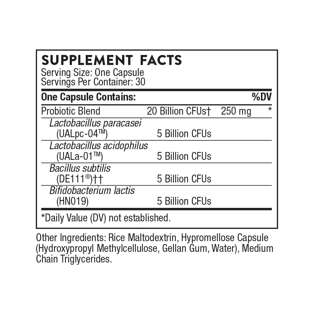 Thorne FloraSport Probiotic for Gut Health

