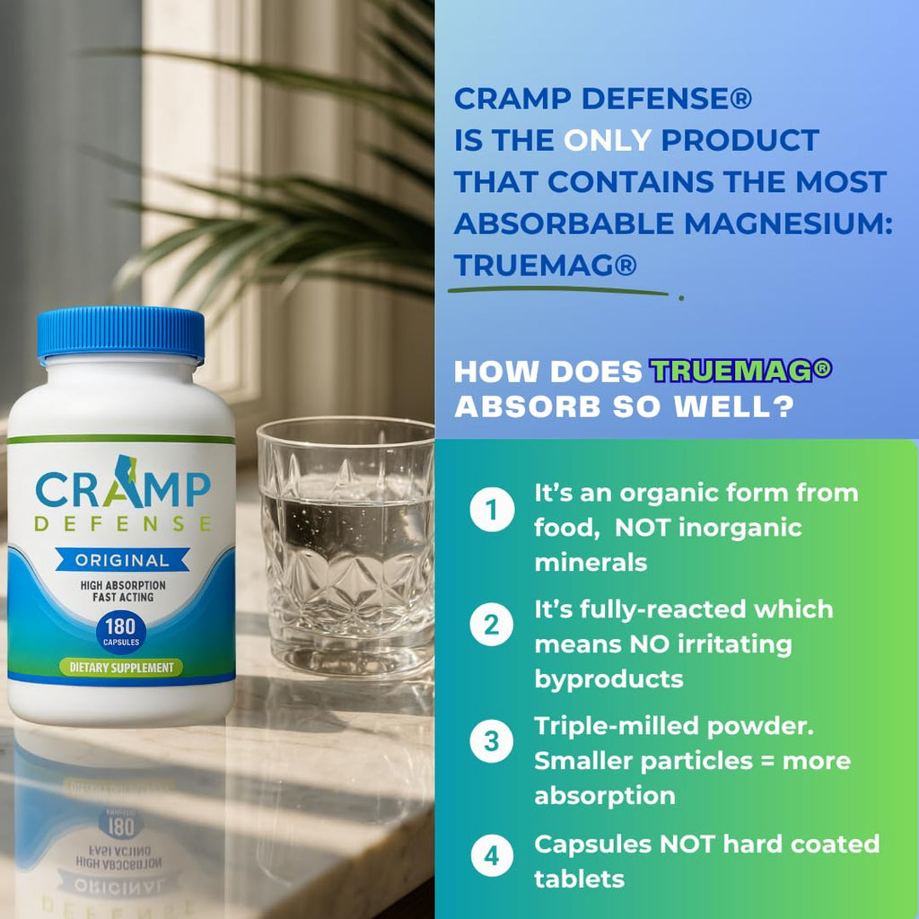 Cramp Defense Leg Cramps Magnesium Capsules for Absorption

