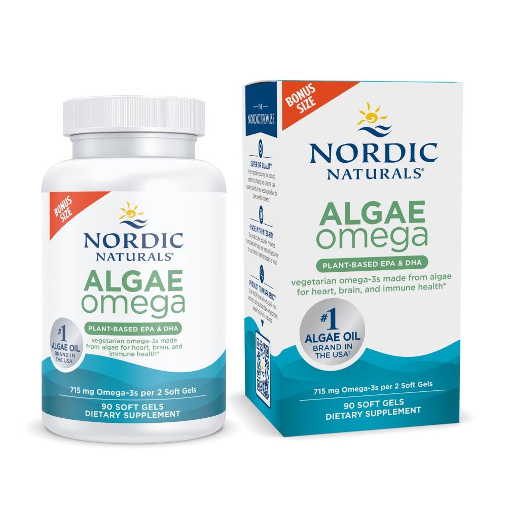 Nordic Naturals Algae Omega Vegan Omega-3 Soft Gels