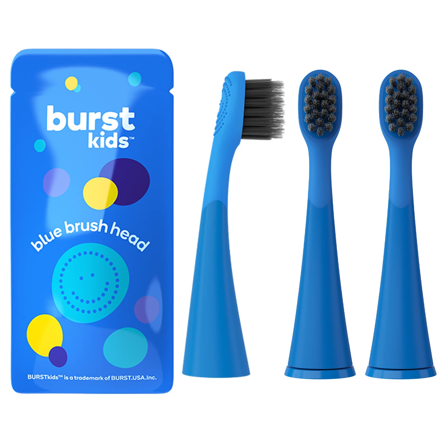 BURST Replacement Heads for Kids Electric Toothbrush — Ultra Soft Bristles
