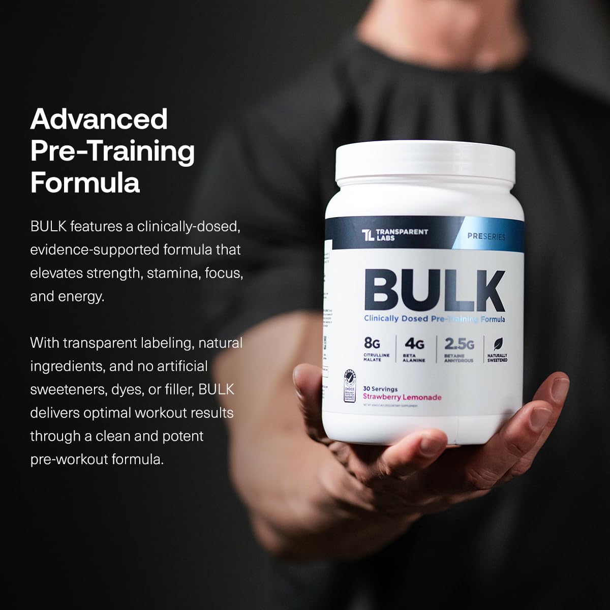 Transparent Labs Bulk Pre-Workout Powder

