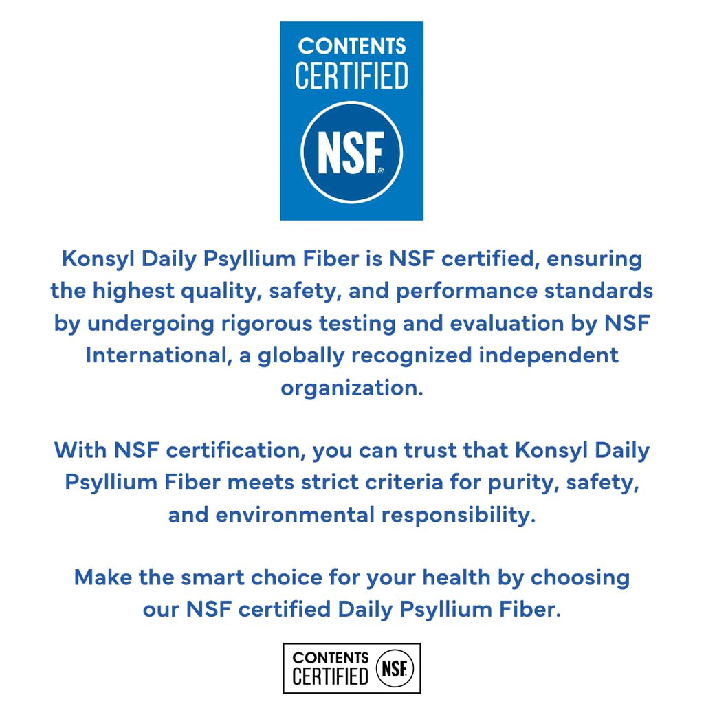 Konsyl Daily Psyllium Fiber Powder Unflavored Soluble Fiber

