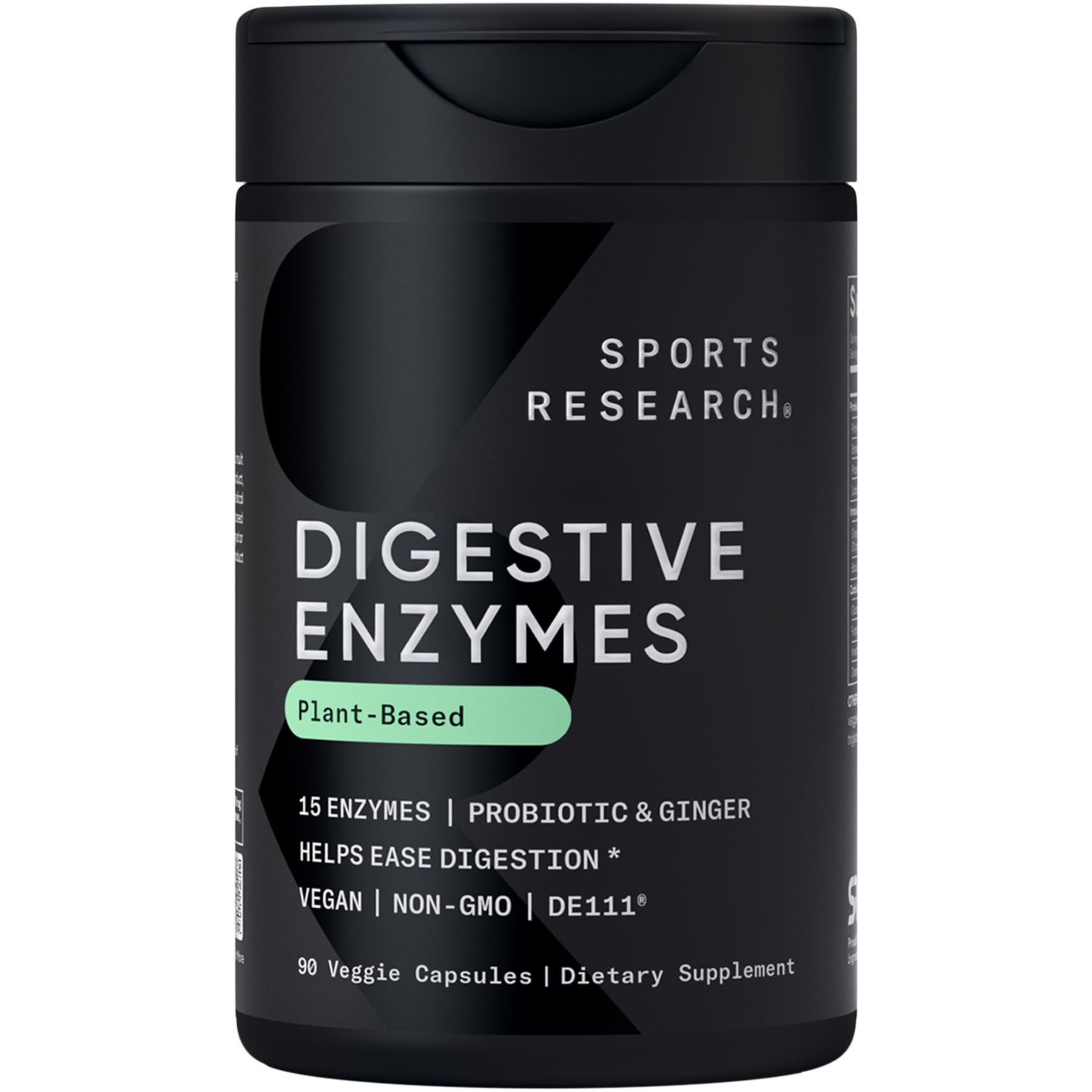 Sports Research Digestive Enzymes with Probiotics Plant Based

