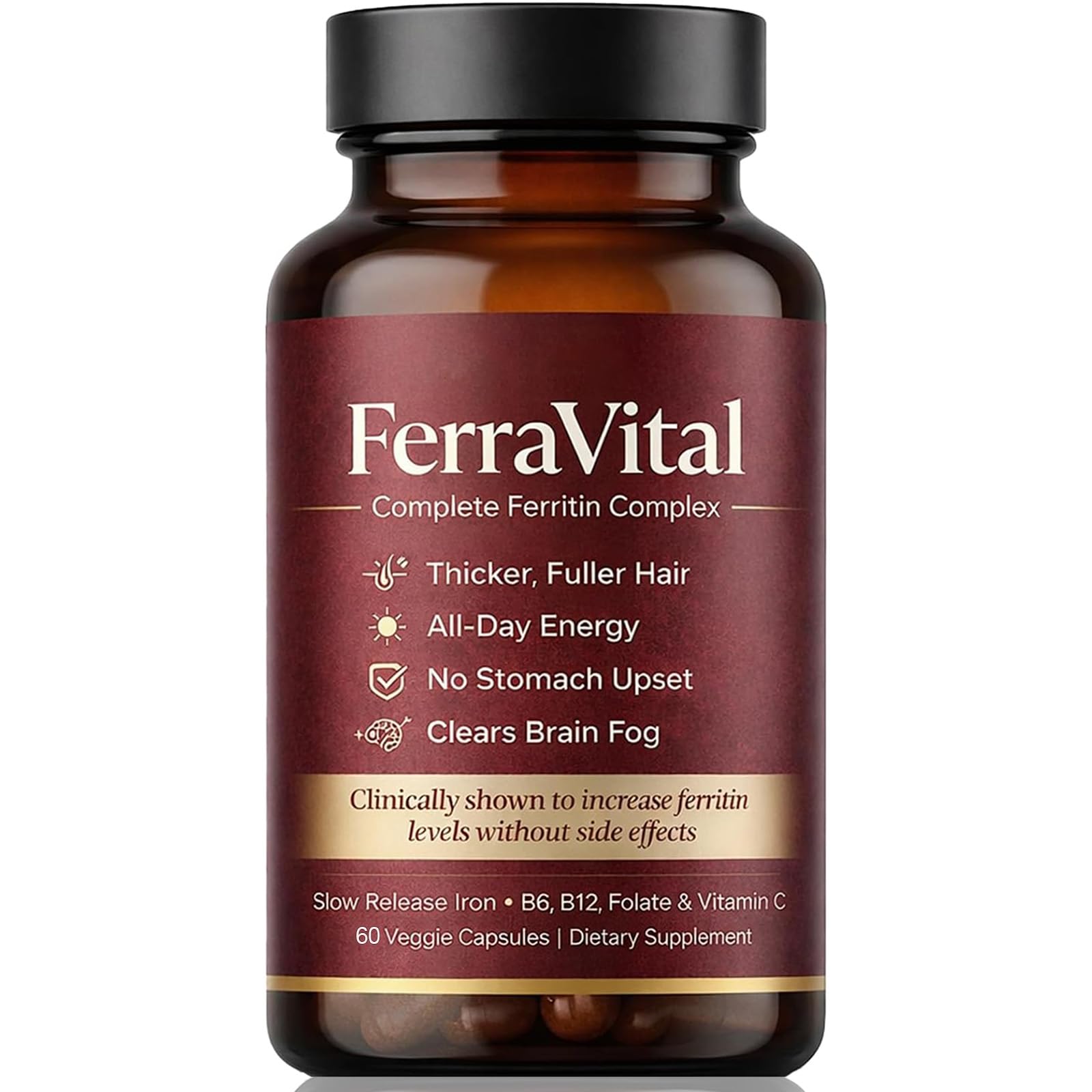 FerraVital Iron Supplement for Women Ferritin Support

