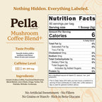 Pella Nutrition Mushroom Coffee with Superfood Mushrooms – Instant

