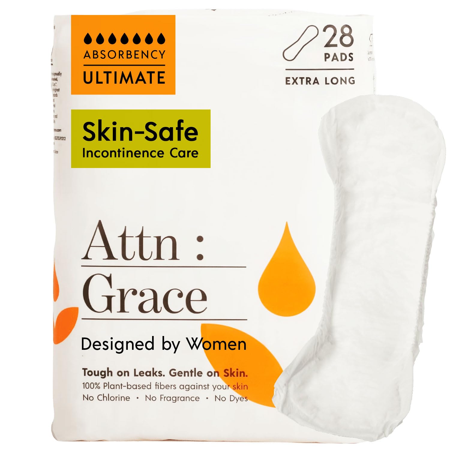 Incontinence Pads for Women - Attn Grace Plant-Based

