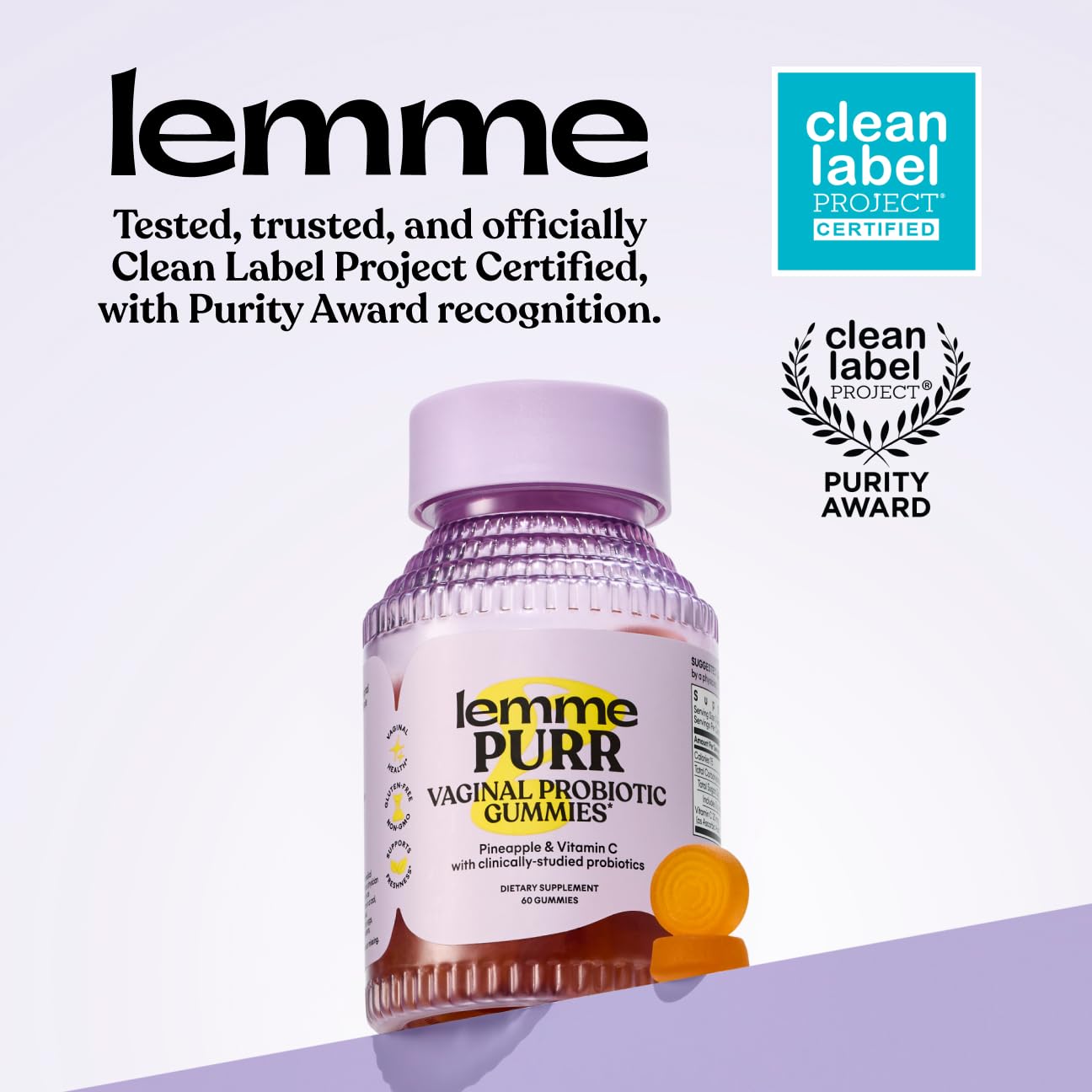 Lemme Purr Vaginal Probiotic Gummies - pH Balance

