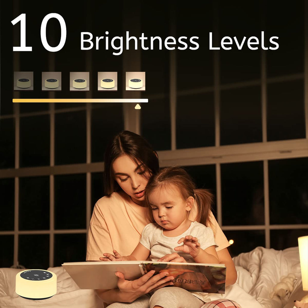 Soother Sleep Sound Machine with Night Light 30 Sounds


