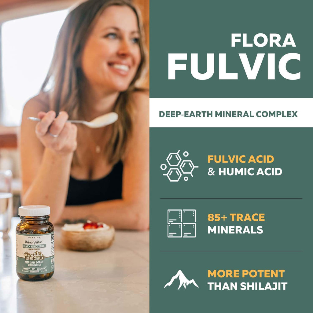 Flora Fulvic Acid + Humic Complex | Dietary Supplement

