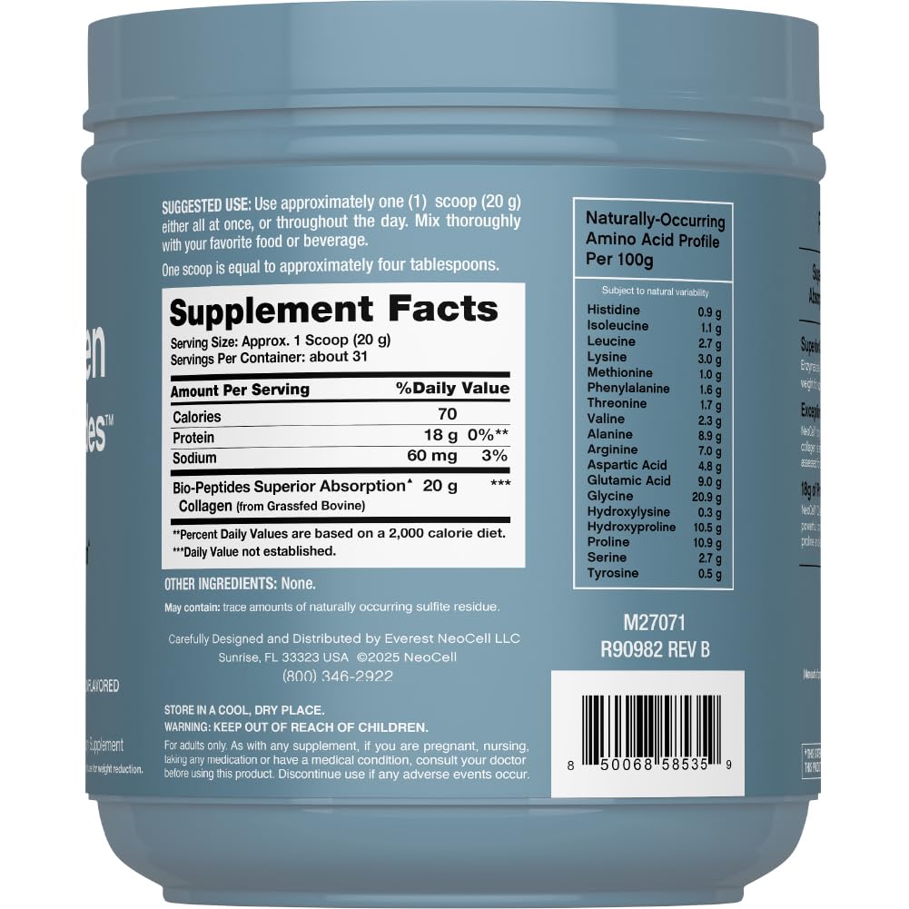NeoCell Collagen Peptides Powder for Hair Skin Nails

