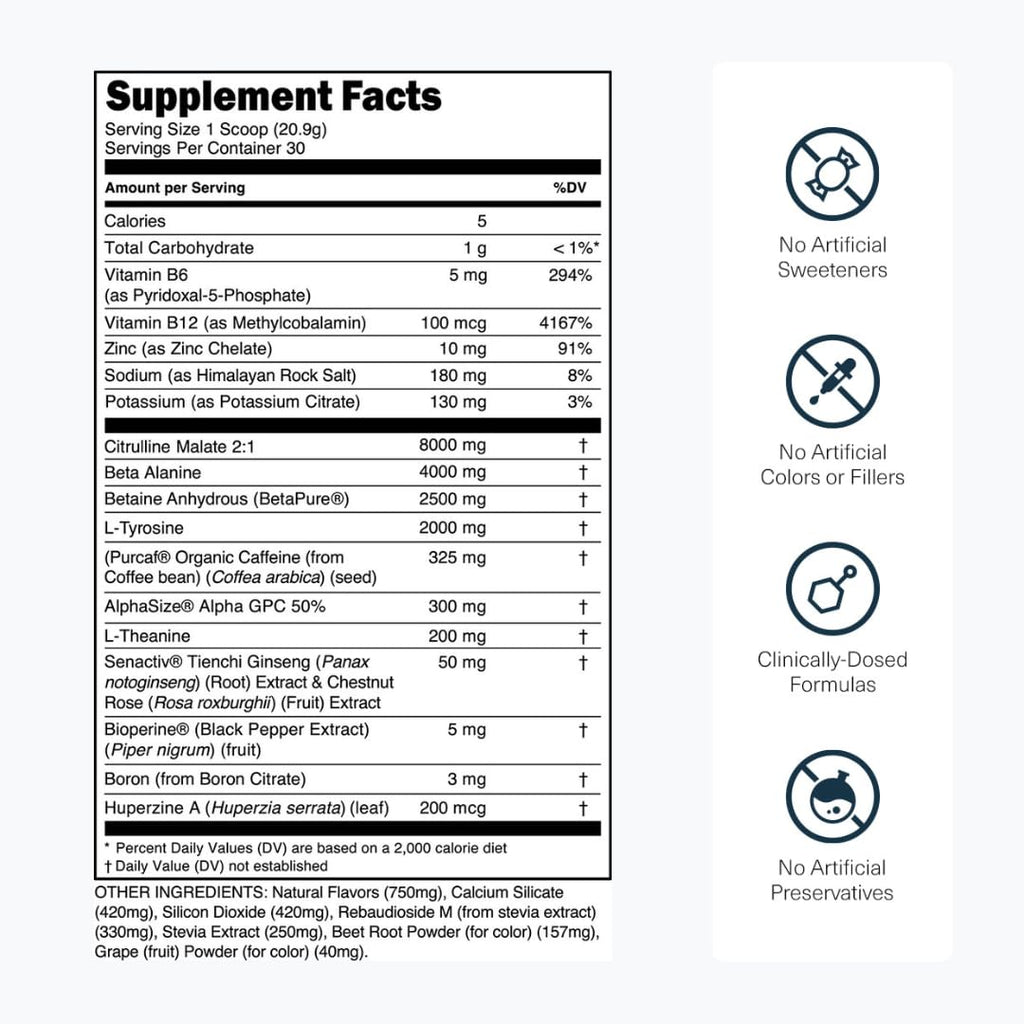 Transparent Labs Pre Workout | Sugar Free Performance

