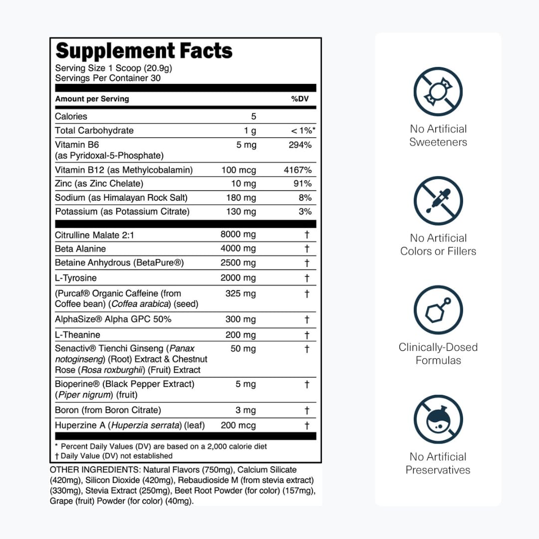 Transparent Labs Pre Workout | Sugar Free Performance


