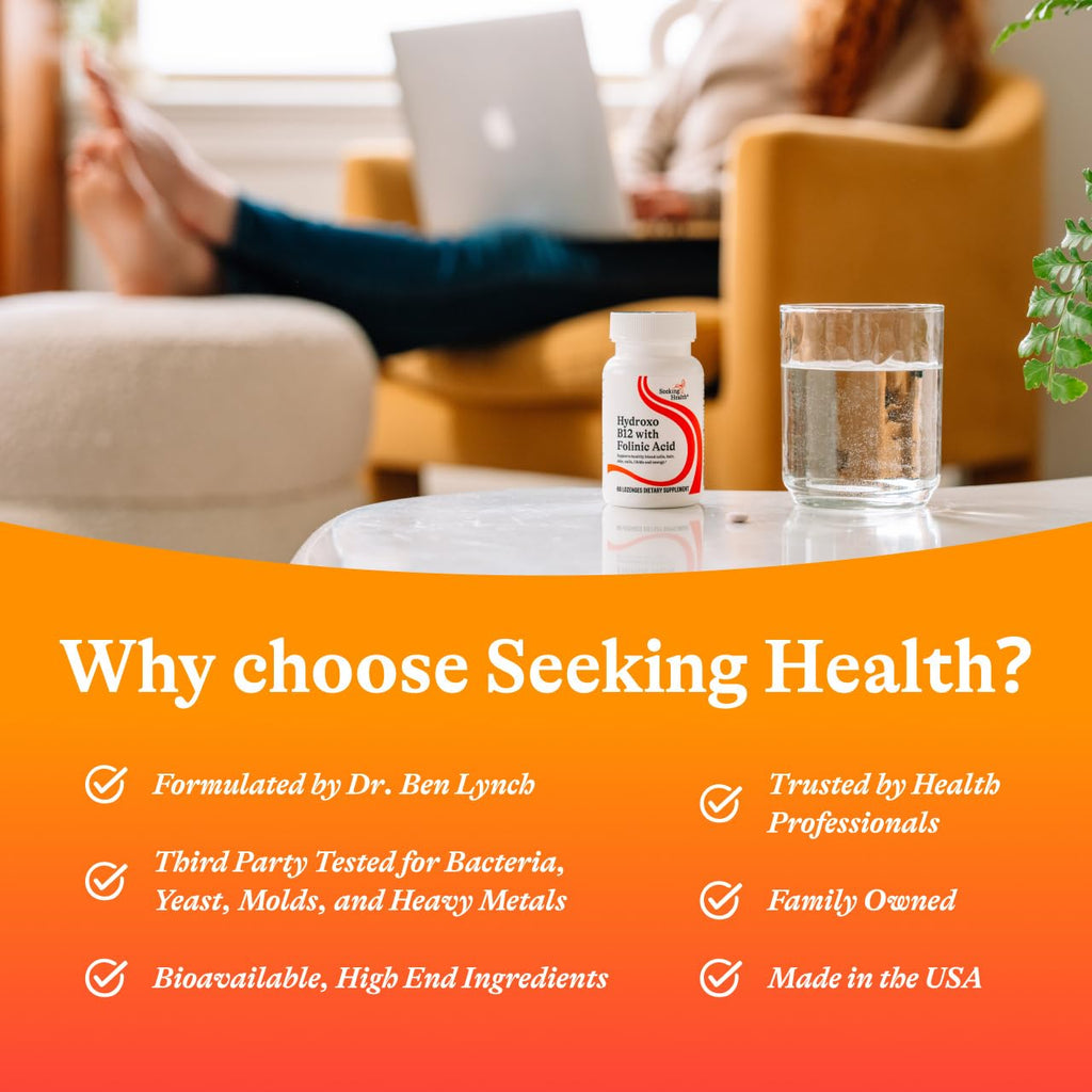 Seeking Health Hydroxo B vitamin Folinic Acid Heart Health

