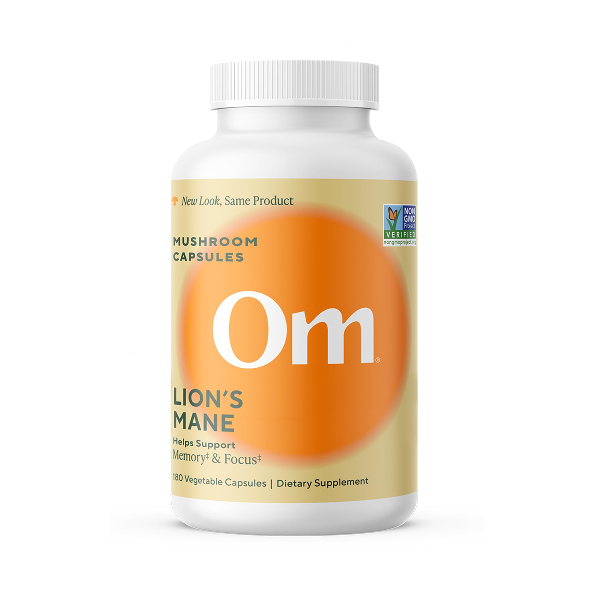 Om Lion’s Mane Mushroom Capsules for Brain Support

