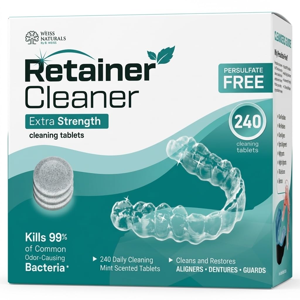 Weiss Naturals Retainer Cleaner Tablets for Invisalign