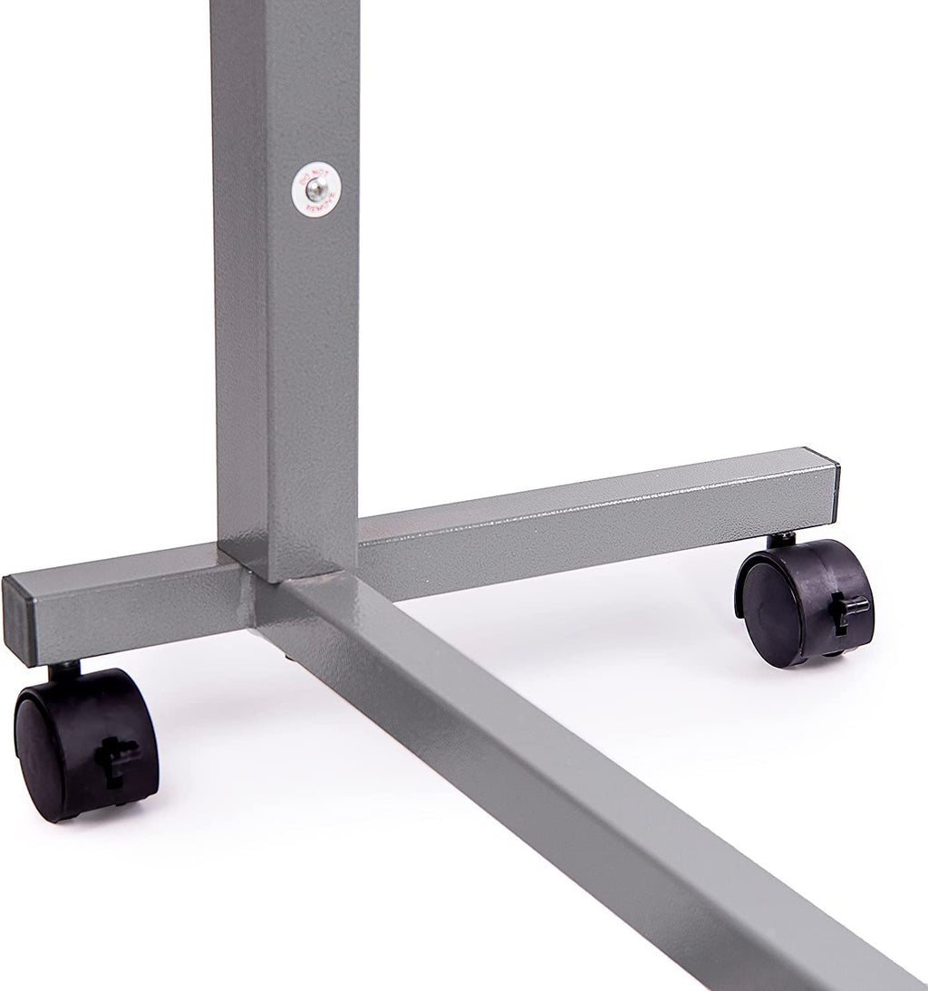 Vaunn Pneumatic Adjustable Overbed Table with Wheels

