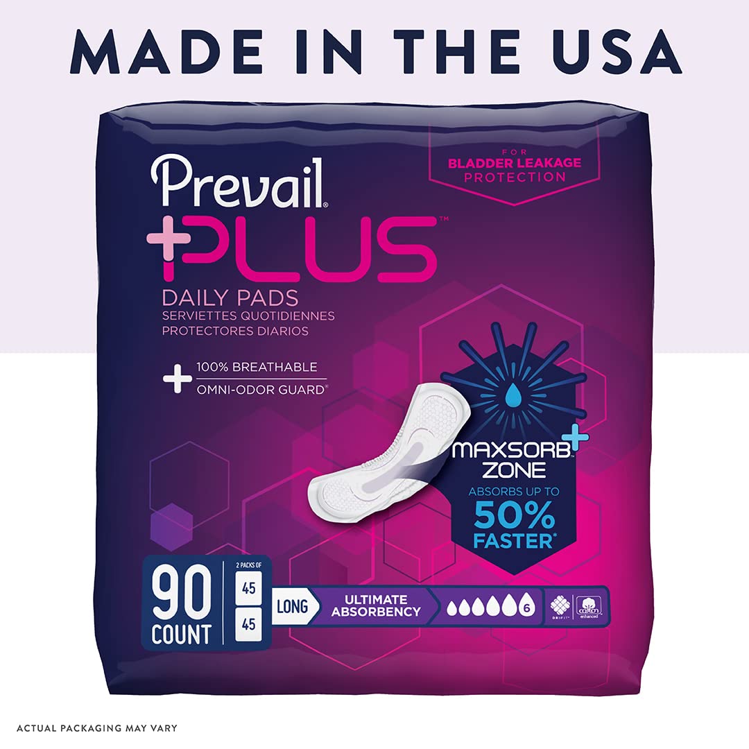 Prevail Plus Incontinence Pads Ultimate Absorbency


