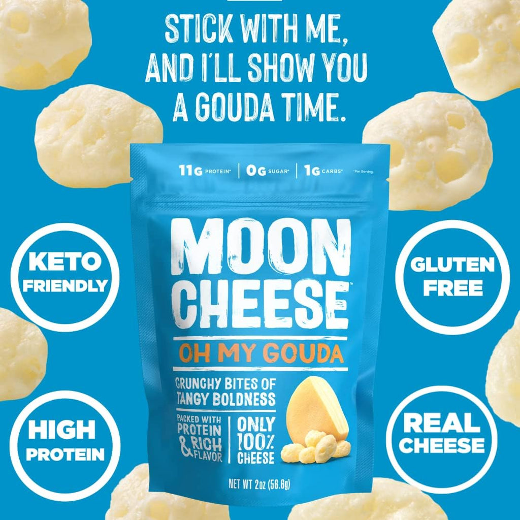 Moon Cheese Variety Pack - 100% Real Cheese Snack


