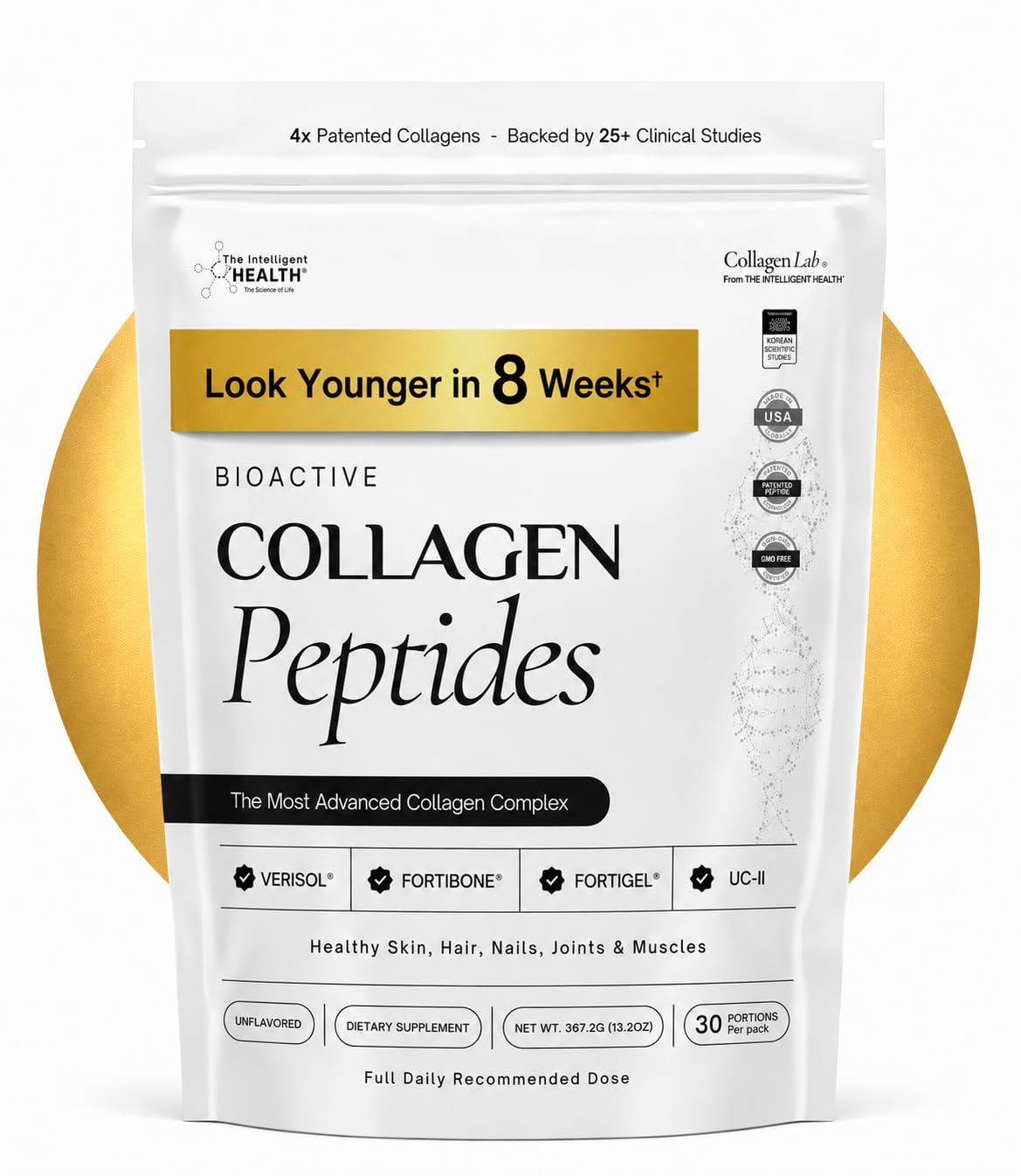 Intelligent Health Collagen Peptides Powder – Hydrolyzed Type I & III