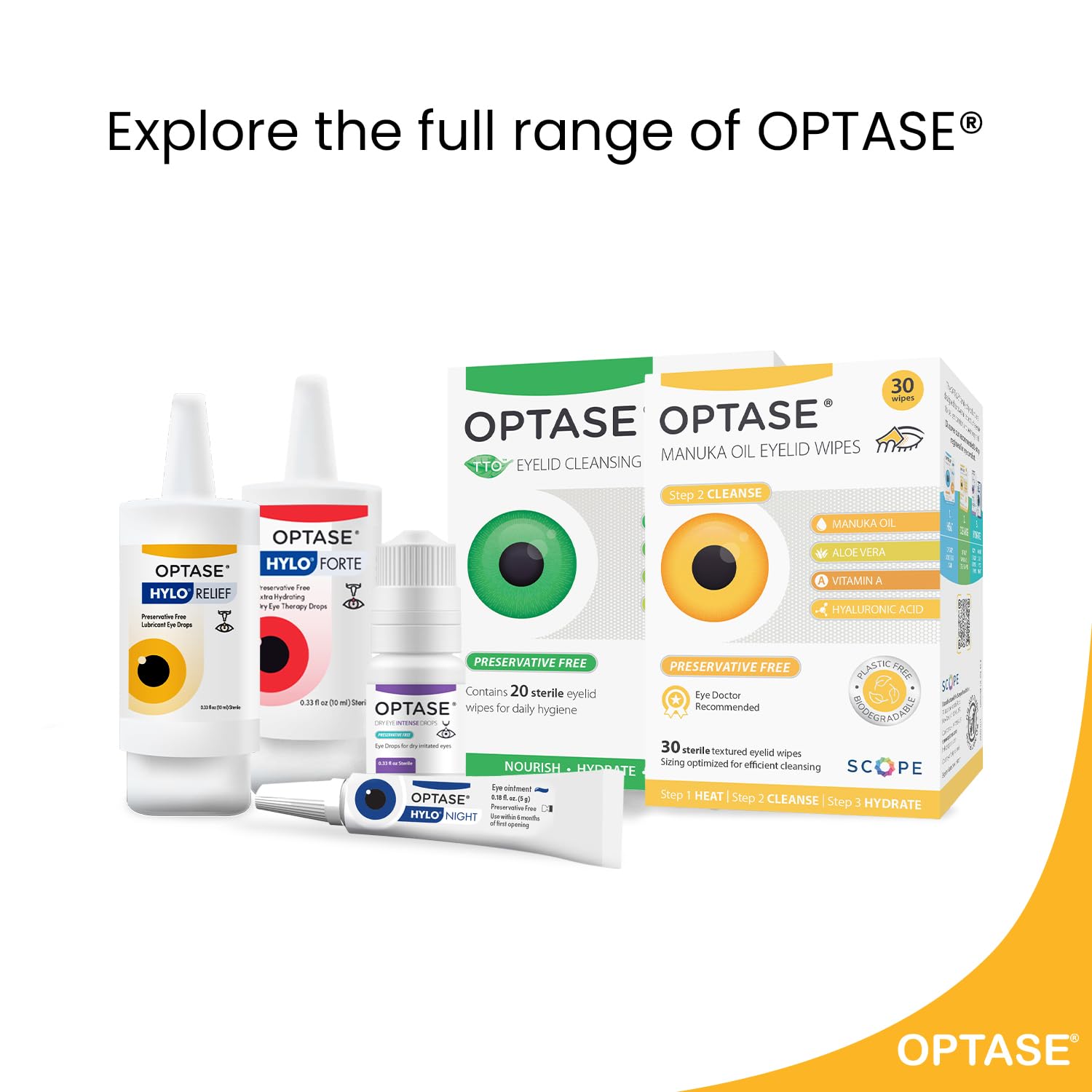 OPTASE HYLO Relief Dry Eye Drops | Preservative-Free

