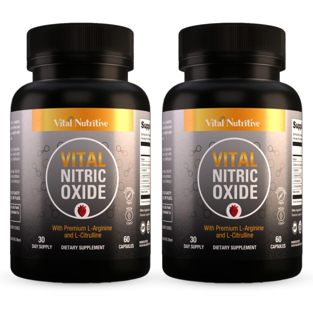 Vital Nitric Oxide Supplement for Men, Blood Flow & Energy