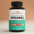 Live Conscious OmegaWell Omega-3 Fish Oil Softgels

