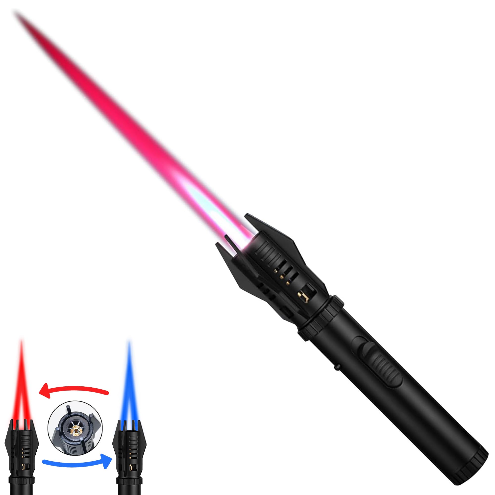 Jet Torch Lighter with Safety Lock | Refillable Butane

