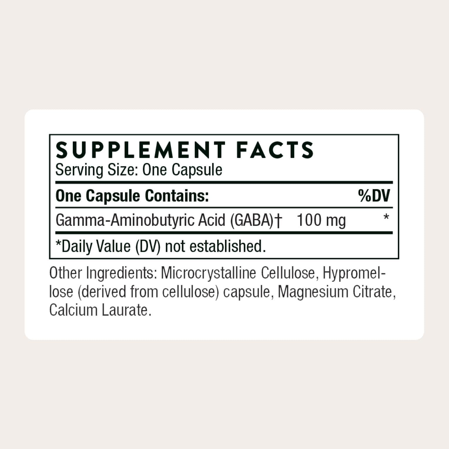 Thorne PharmaGABA GABA Supplement | Calm Mind Sleep Support

