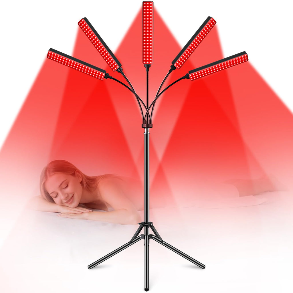 Red Light Therapy Lamp with Stand – 660nm & 850nm Dual Wavelength Device