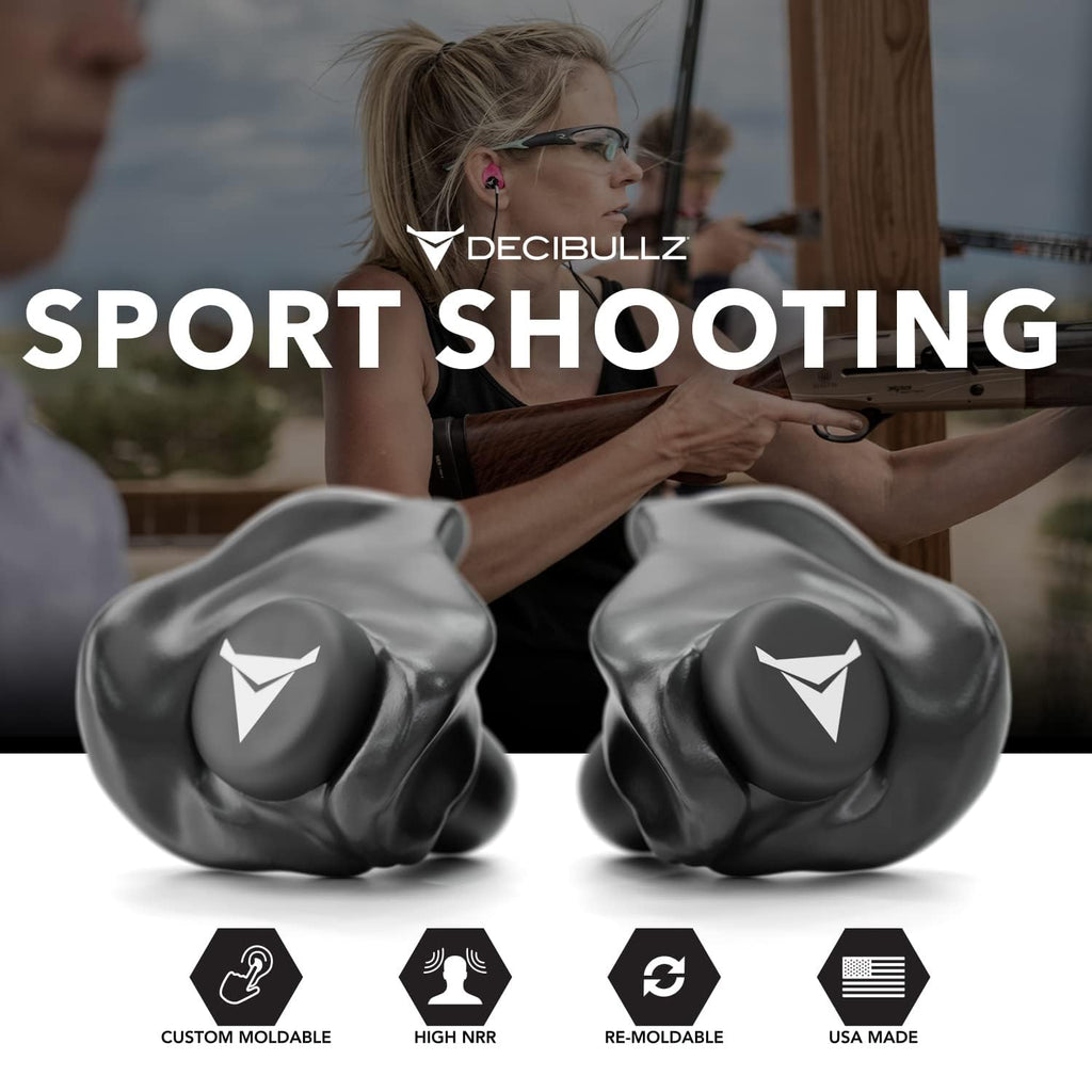 Decibullz Custom Molded Earplugs 31dB NRR Hearing Protection

