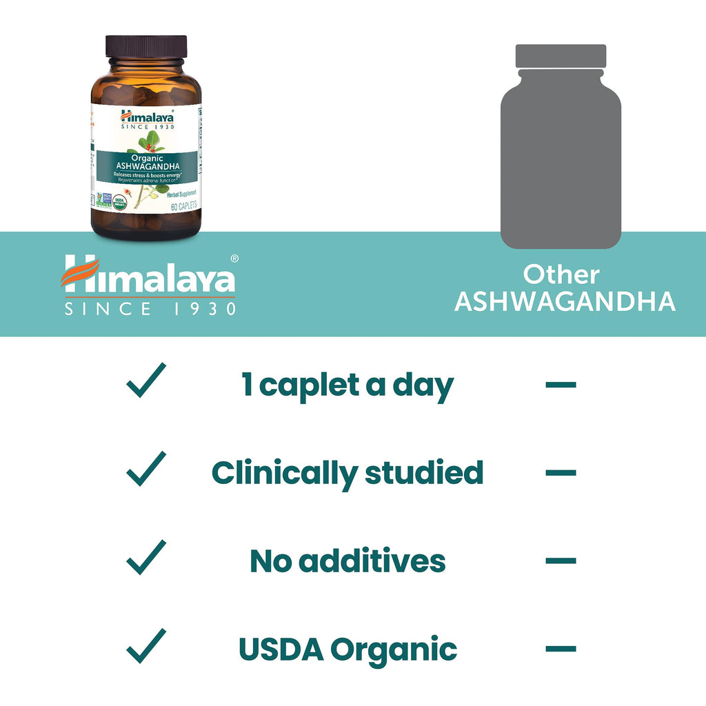 Himalaya Organic Ashwagandha Root - Ayurvedic Supplement

