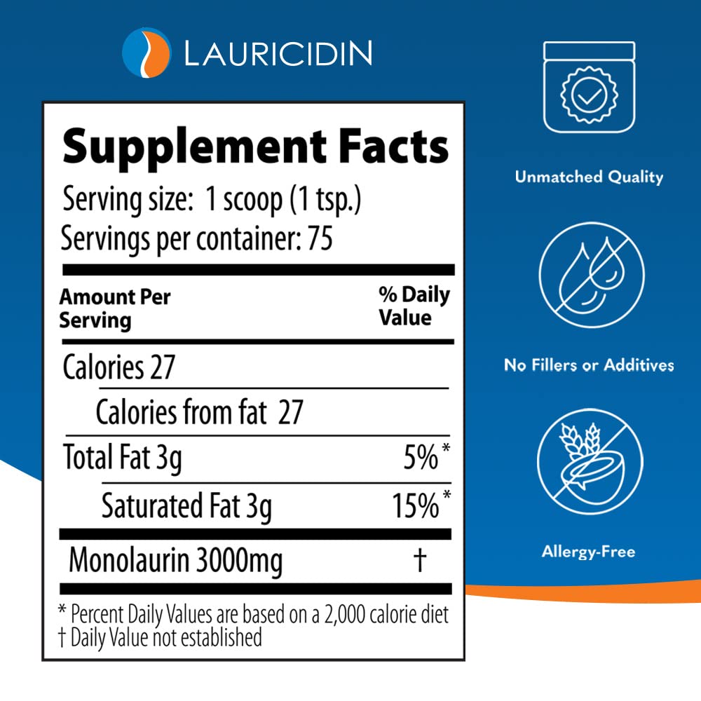 Lauricidin Monolaurin Supplement for Immune Health

