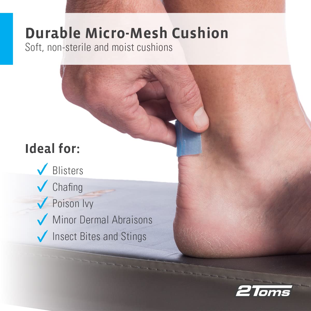 2Toms Hydrogel Squares for Blisters & Irritations


