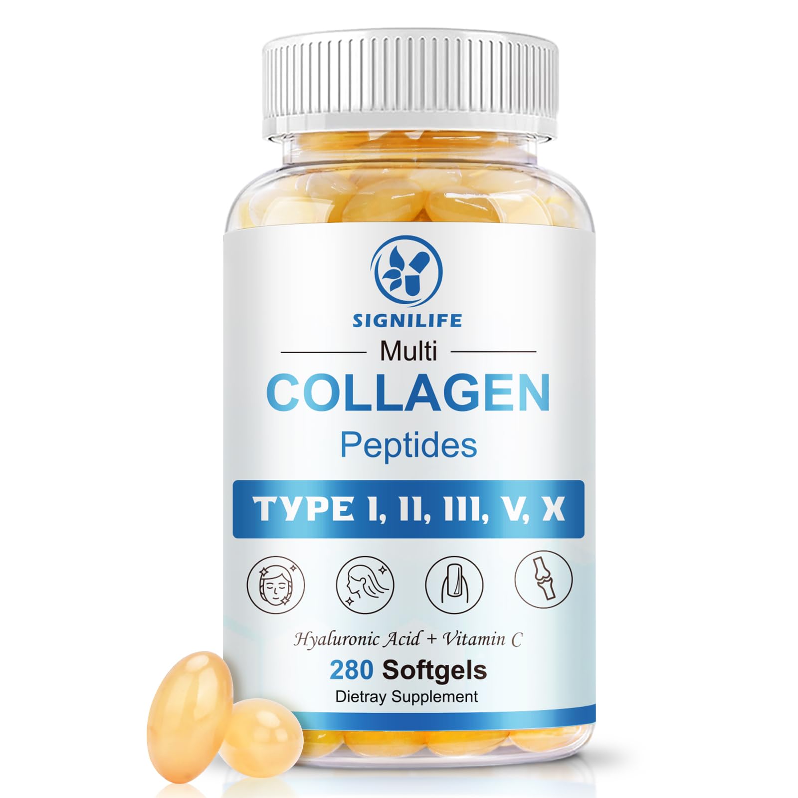SIGNILIFE Multi Collagen Peptides for Skin Hair Nails

