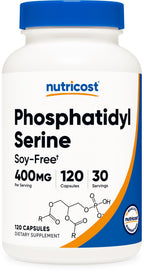Nutricost Phosphatidylserine 400mg Capsules, Soy Free, Gluten Free