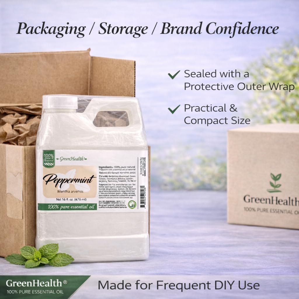 GreenHealth Essential Oil - 16 oz - 100% Pure & Uncut

