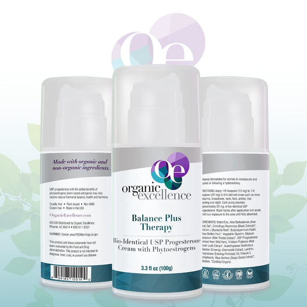 Organic Excellence Balance Plus Therapy Progesterone Cream

