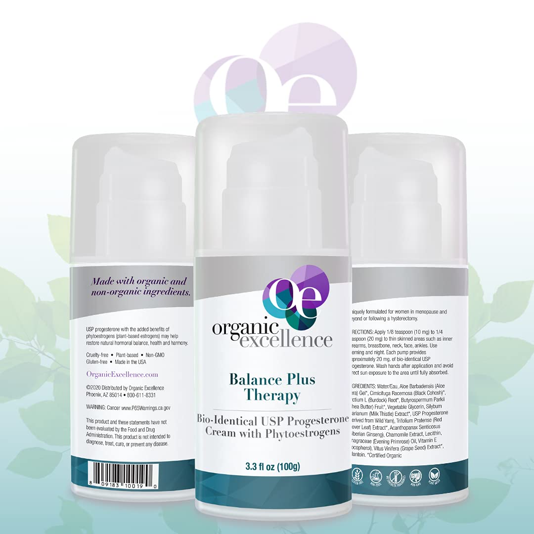 Organic Excellence Balance Plus Therapy Progesterone Cream


