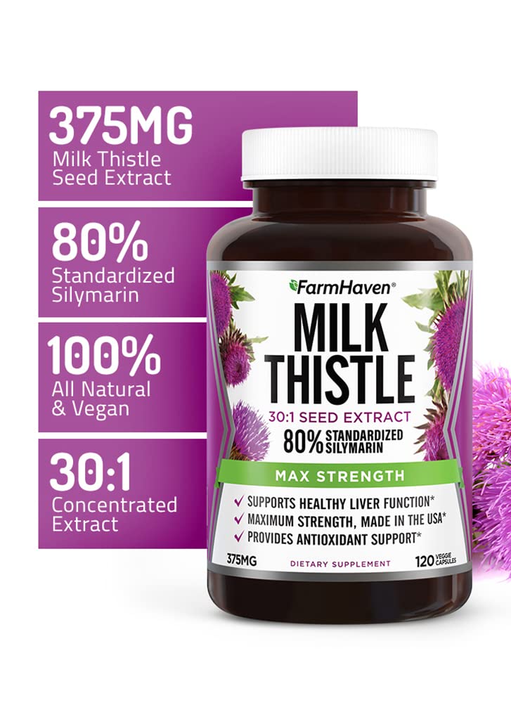 FarmHaven Milk Thistle Capsules | Liver Support

