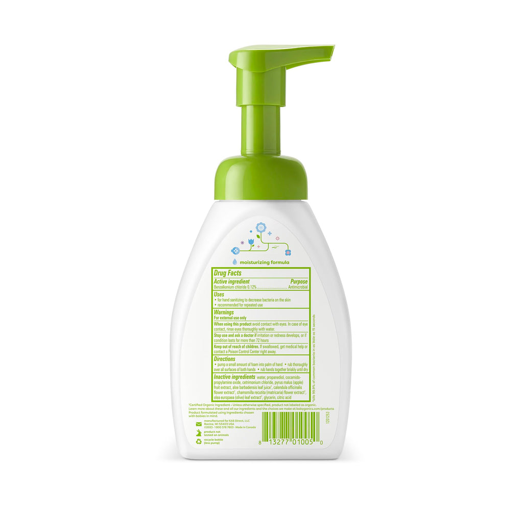 Babyganics Alcohol-Free Foaming Hand Sanitizer | Pump Bottle

