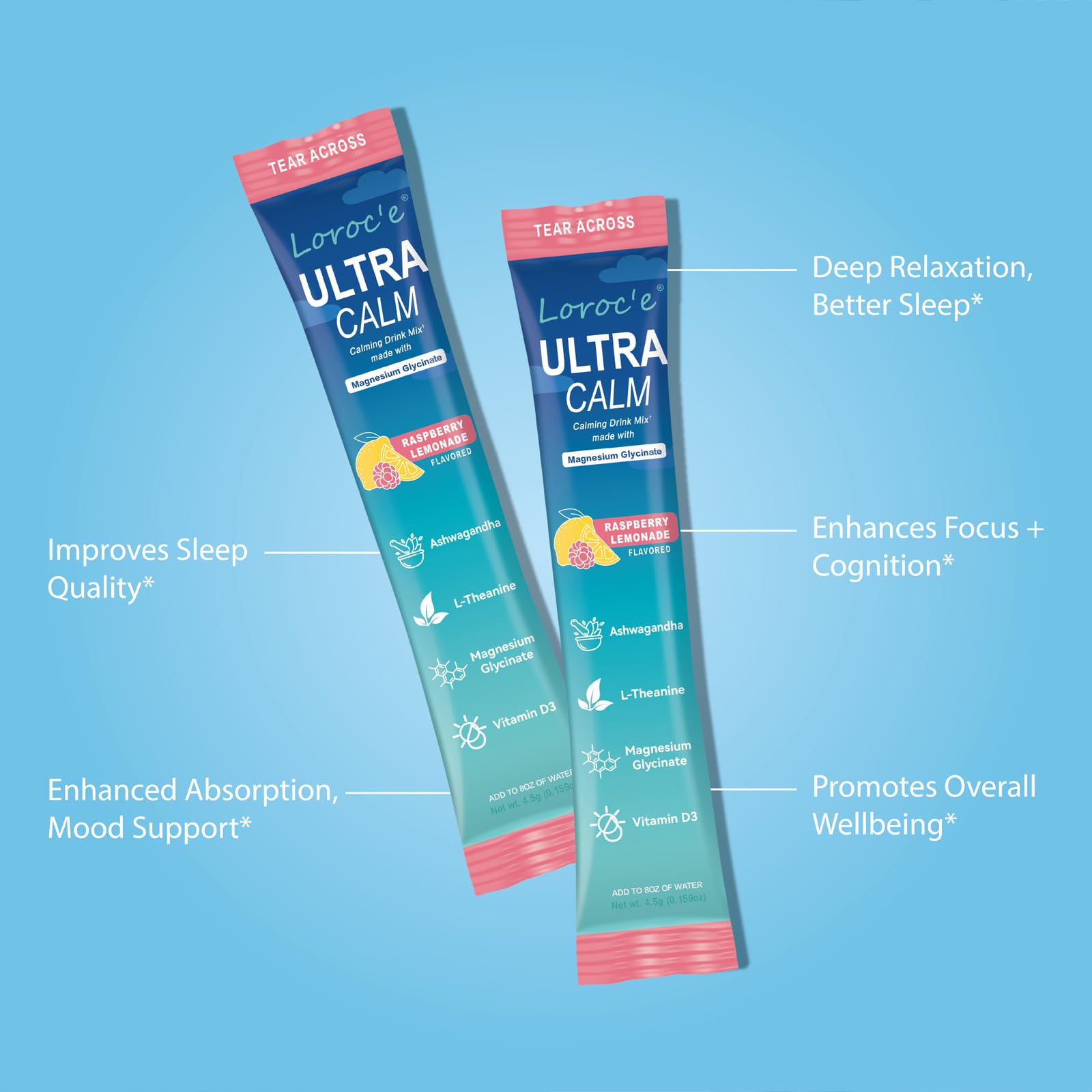 UltraCalm Cortisol Support Drink with Magnesium Glycinate

