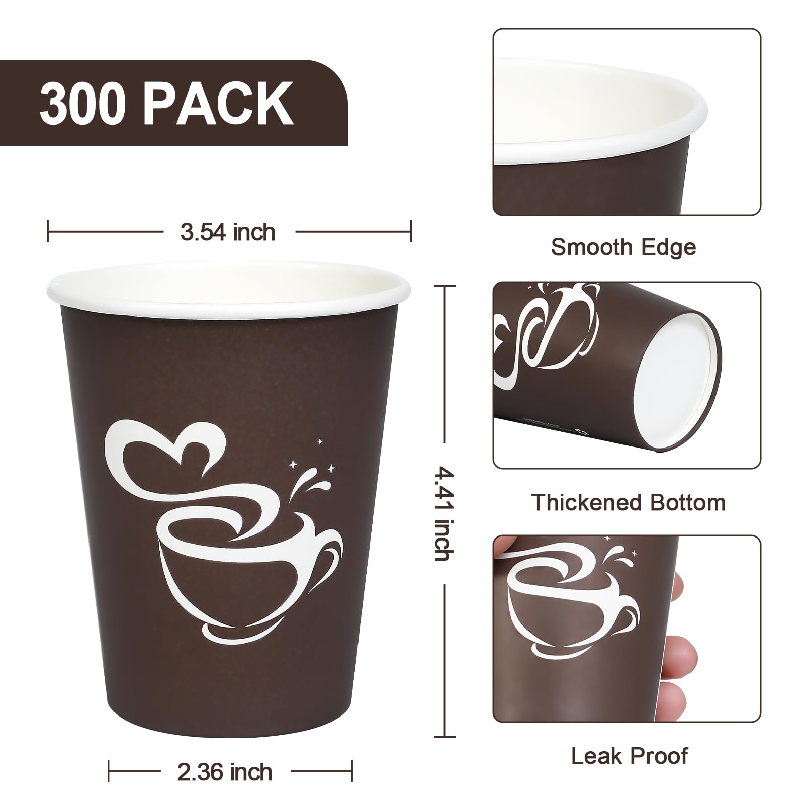 Clawsoff Paper Coffee Cups - Disposable Hot & Cold Cups

