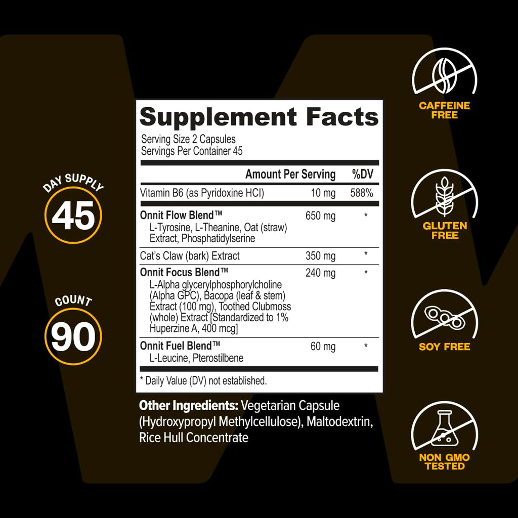 ONNIT Alpha Brain Nootropic for Focus & Memory

