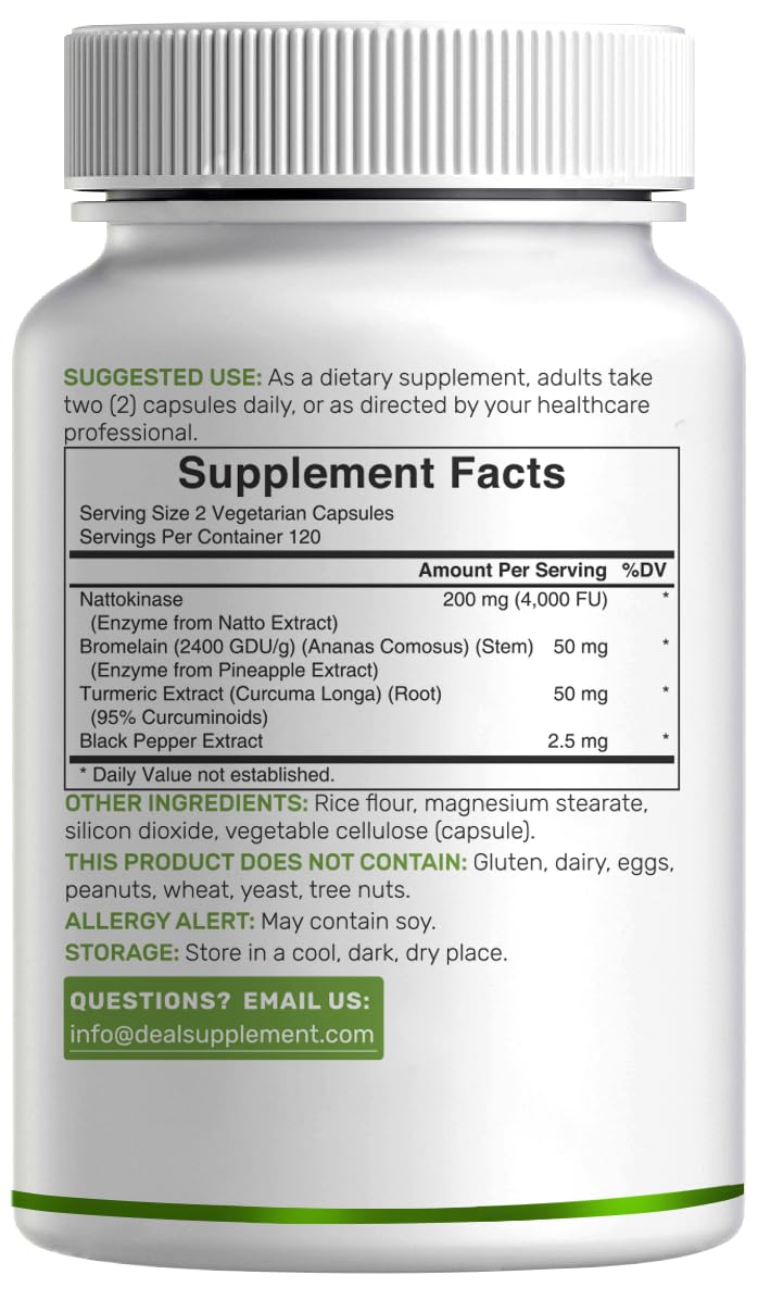 Nattokinase Supplement Capsule Complex

