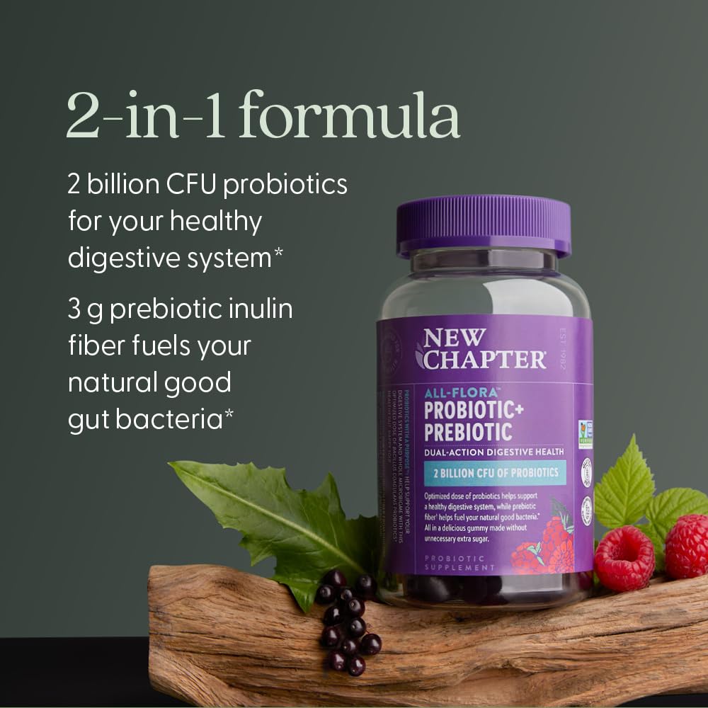 New Chapter Probiotic Gummies – All-Flora Gut Health, 2B CFU

