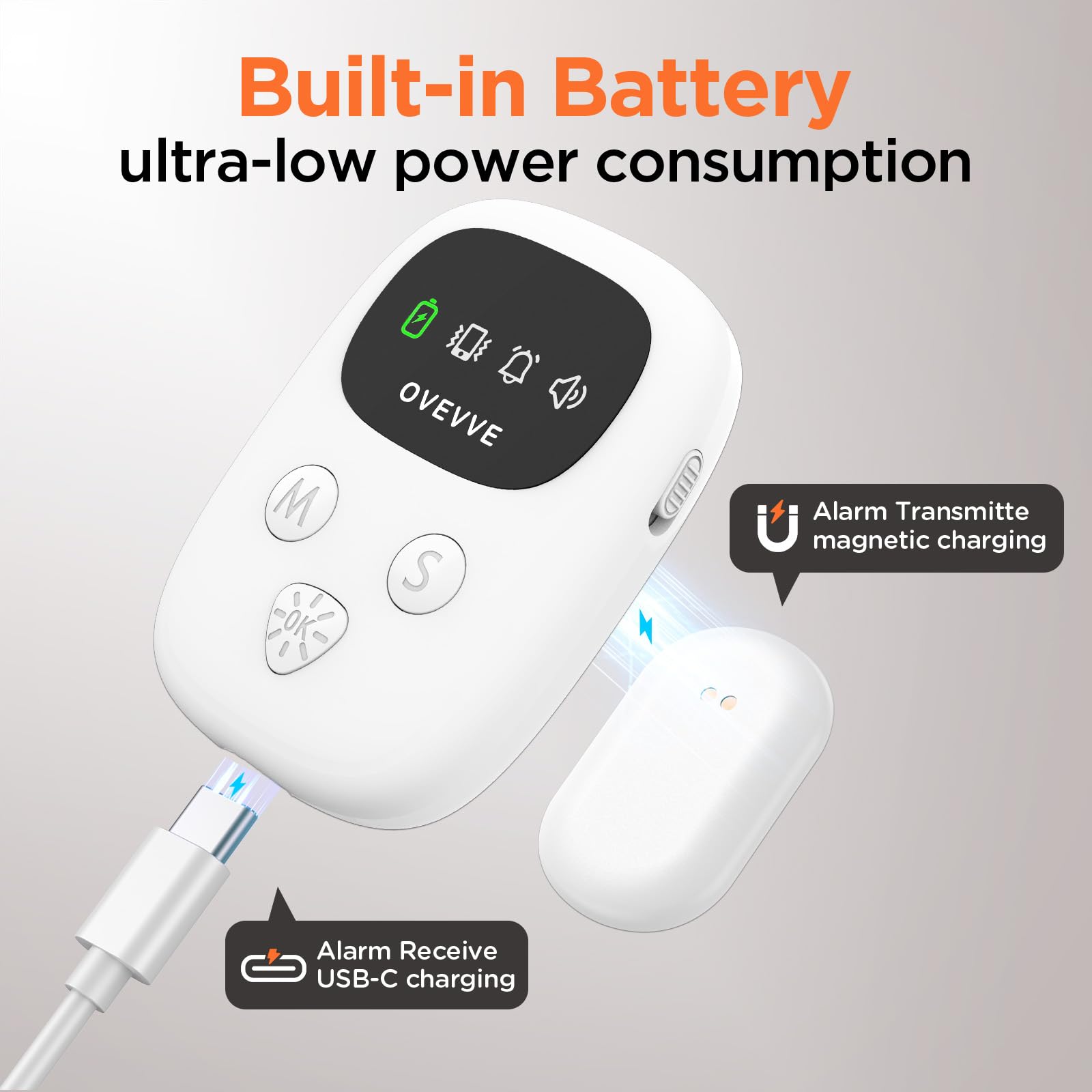 Wireless Bedwetting Alarm for Kids - 7 Melodies

