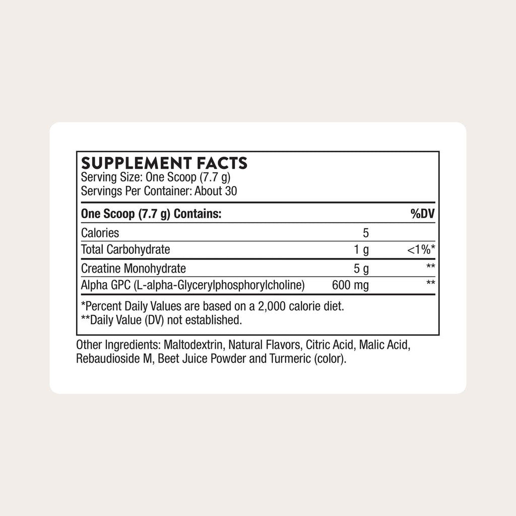 Thorne Creatine + Alpha GPC Micronized Powder - Muscle Focus

